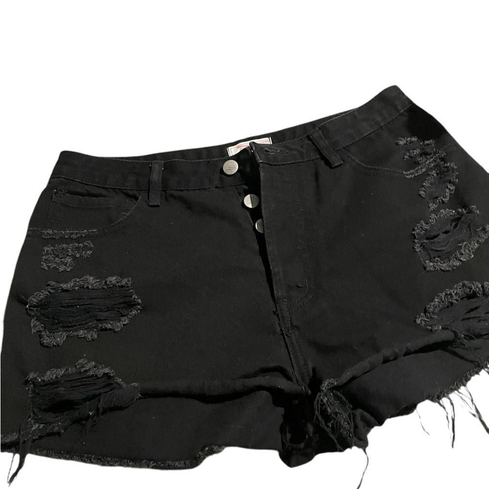 Sage the label size large Stylish Black Distressed Women Shorts like new